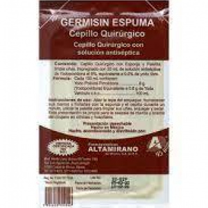 CEPILLO QUIRÚRGICO CON GERMISIN ESPUMA POR PIEZA