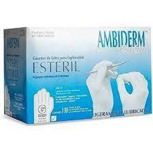 GUANTE DE LATEX PARA EXPLORACIÓN AMBIDERM GRANDE