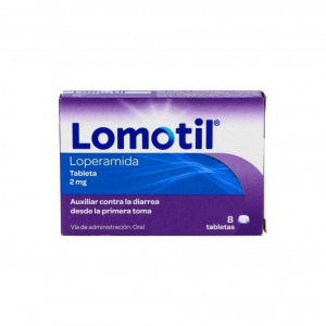 LOMOTIL 2MG LOPERAMIDA CAJA CON 8 